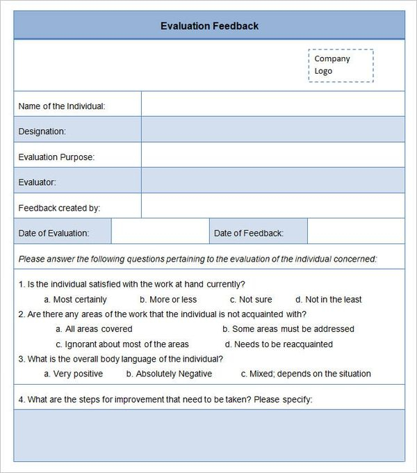 11 Sample HR Evaluation Forms Examples Word PDF PSD 