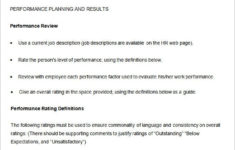 11 Sample Performance Review Templates PDF DOC Google