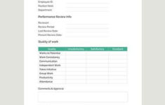 11 Sample Performance Review Templates PDF DOC Google