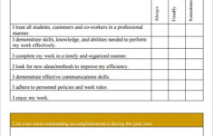 16 Sample Employee Self Evaluation Form PDF Word