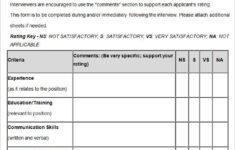 17 FREE Sample HR Evaluation Forms Examples Word PDF