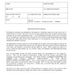 2018 Employee Evaluation Form Fillable Printable PDF