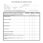 2021 Employee Appraisal Form Fillable Printable PDF