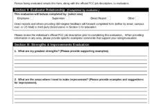 2021 Employee Evaluation Form Fillable Printable PDF