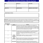 2021 Employee Performance Evaluation Form Fillable