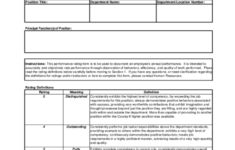2021 Employee Performance Evaluation Form Fillable