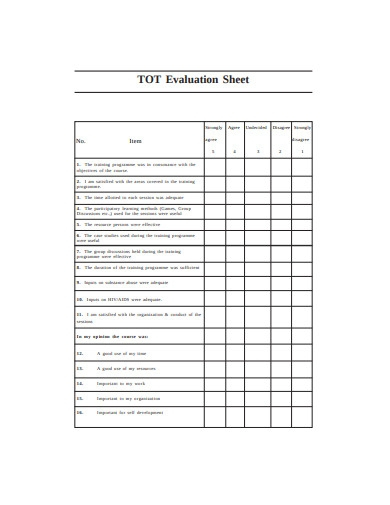 22 Evaluation Sheet Examples In Google Docs Pages MS 