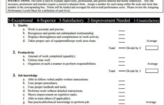 31 Employee Evaluation Form Templates Free Word Excel