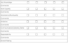 31 Employee Evaluation Form Templates Free Word Excel