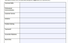 31 Employee Evaluation Form Templates Free Word Excel
