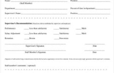 41 Sample Employee Evaluation Forms To Download Sample