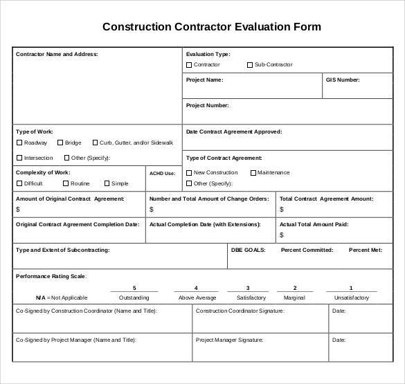 41 Sample Employee Evaluation Forms To Download Sample 