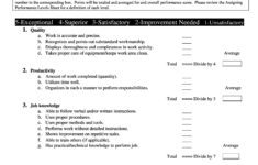 46 Employee Evaluation Forms Performance Review Examples