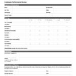 46 Employee Evaluation Forms Performance Review Examples