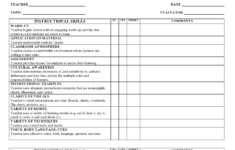 50 Printable Teacher Evaluation Forms Free TemplateLab