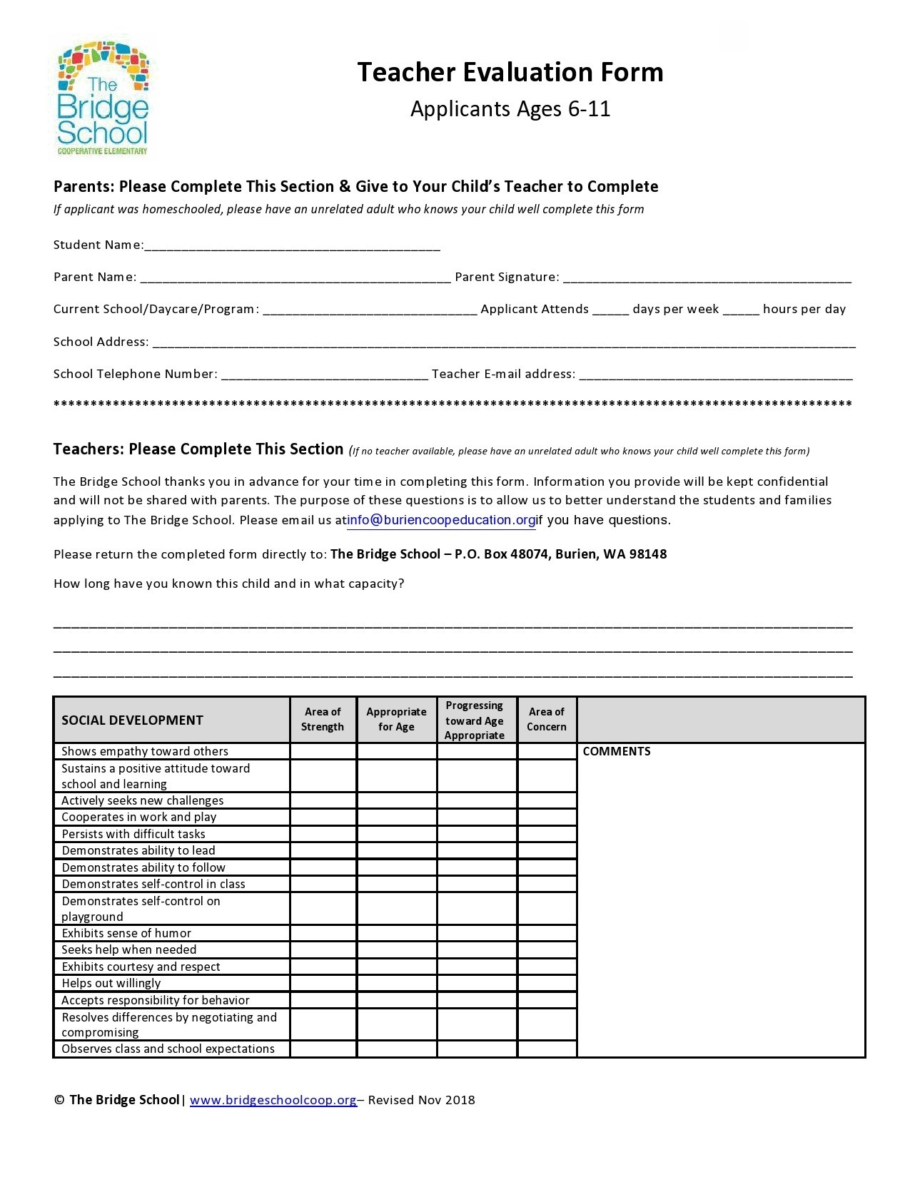 50 Printable Teacher Evaluation Forms Free TemplateLab