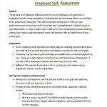 53 For Self Evaluation Samples Resume Format