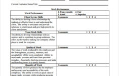 6 Employee Review Forms To Download Sample Templates