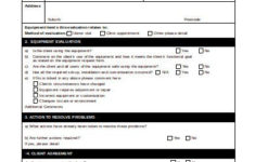 7 Equipment Evaluation Templates PDF DOC Free