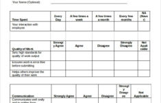 7 Sample 360 Evaluations Sample Templates