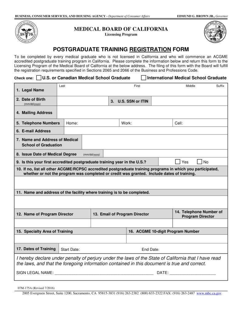 7 Training Application Form Templates PDF Free 