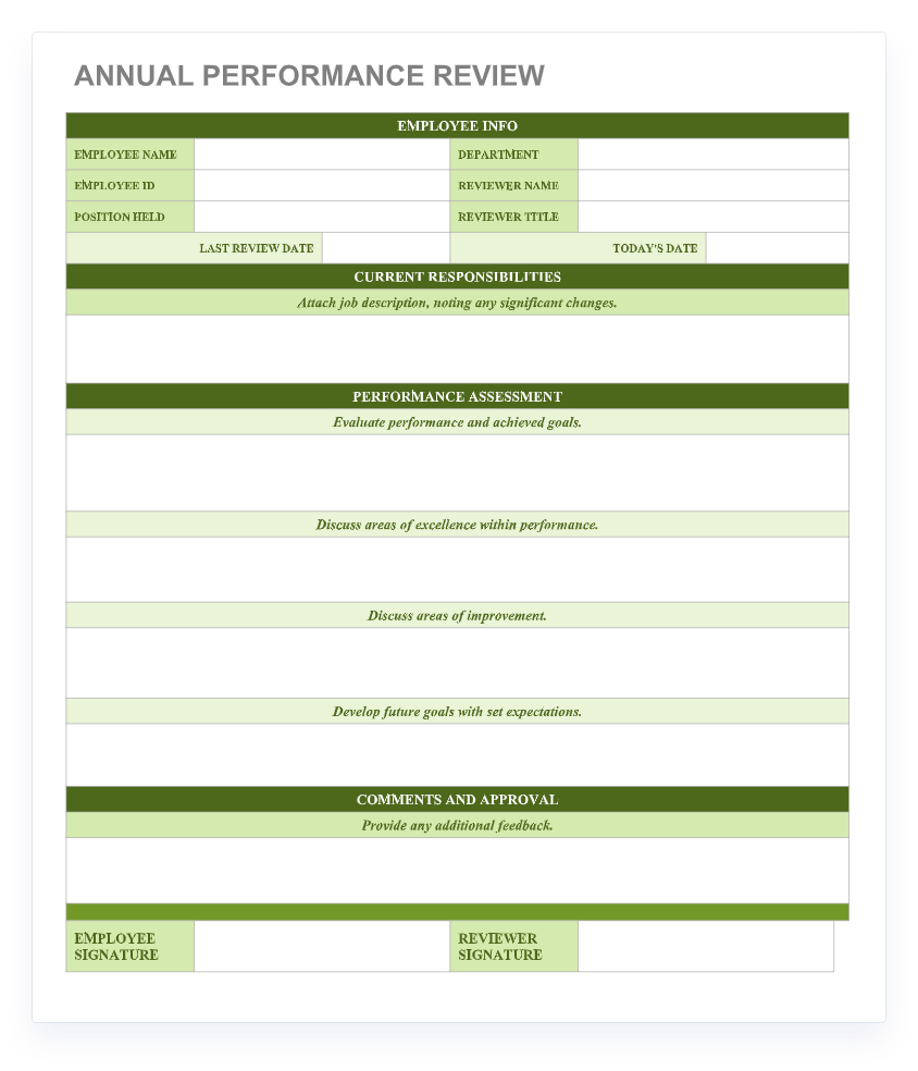 performance-review-format-printable-forms