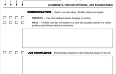 8 Employee Performance Evaluation Templates Sample