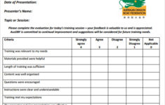 8 Training Evaluation Forms Samples Examples Format