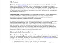 Annual Performance Review Employee Self Evaluation
