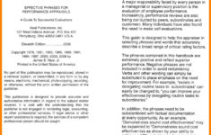 Annual Performance Review Employee Self Evaluation