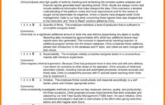 Annual Performance Review Employee Self Evaluation