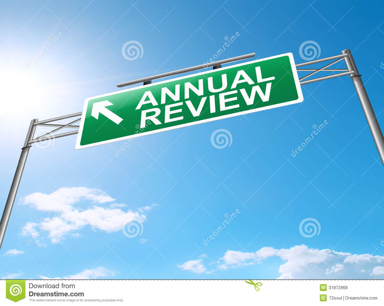 Annual Review Concept Stock Illustration Illustration Of 