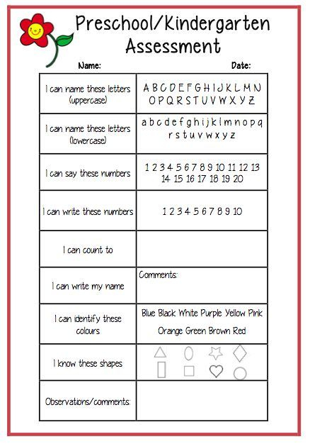 Assessment Sheet For Preschoolers Saferbrowser Yahoo 
