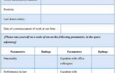 Beautiful Employee Self Evaluation Form Template In 2020