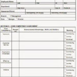 Competency Assessment Form Template