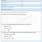 Construction Contractor Evaluation Form Sample Forms