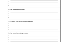 Employee Appraisal Form Template By Business in a Box