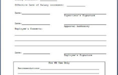 Employee Confirmation Form Template