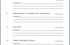 Employee Confirmation Form Template