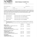 Employee Evaluation Form Example 13 Free Word PDF