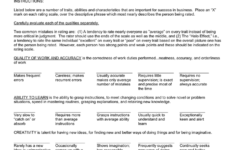 Employee Evaluation Form In Word And Pdf Formats