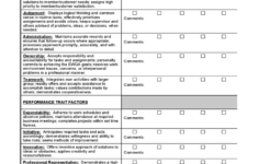 Employee Evaluation Form Sample Free Download