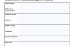 Employee Evaluation Form Template Luxury Employee