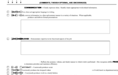 Employee Performance Evaluation Form Administrative