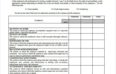 Employee Performance Evaluation Form Awesome Employee