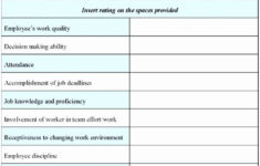 Employee Performance Evaluation Form Excel Beautiful 9