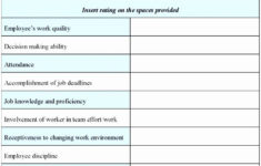 Employee Performance Evaluation Form Excel Beautiful 9