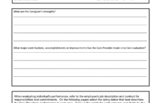 Employee Performance Evaluation Form In Word And Pdf Formats
