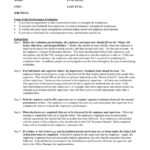 EMPLOYEE PERFORMANCE EVALUATION FORM In Word And Pdf Formats