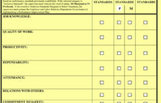 Employee Performance Evaluation Template Awesome